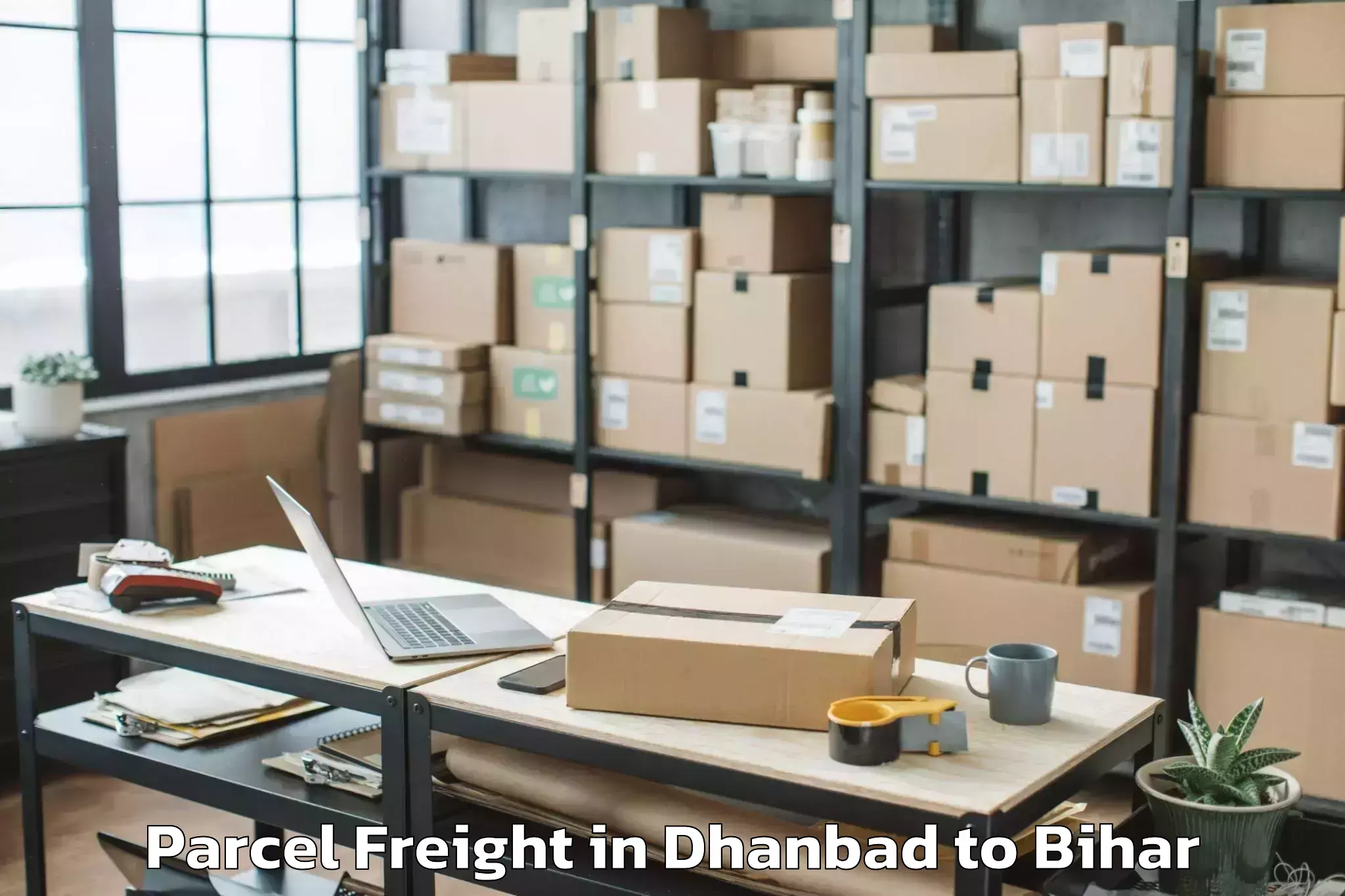 Comprehensive Dhanbad to Sanjhauli Parcel Freight